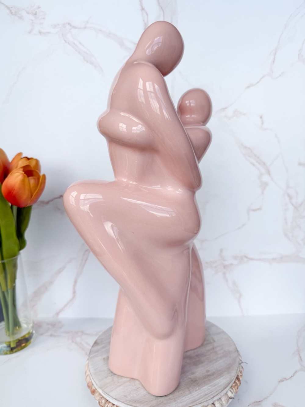 Vintage 1990s Art Deco Revival Tango Couple Sculpture “The Embrace” by Haeger